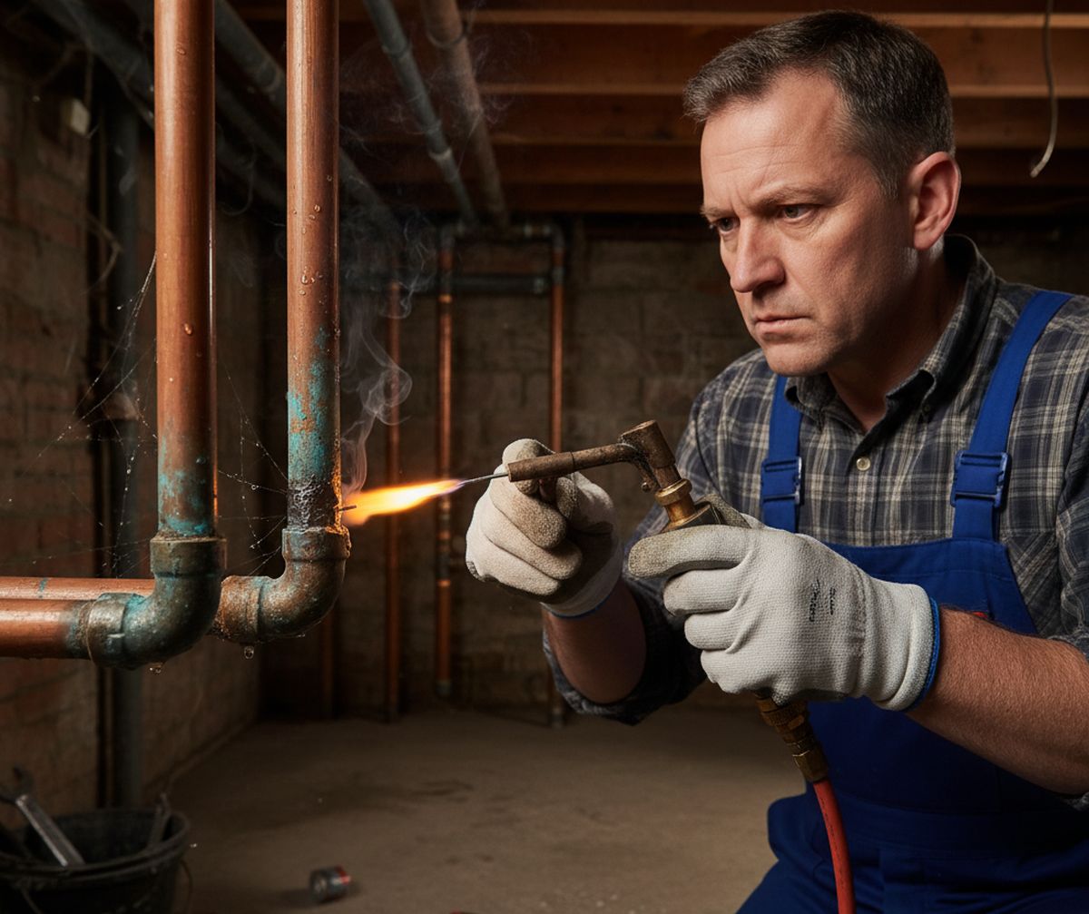 Comment colmater une fuite sur un tuyau en cuivre