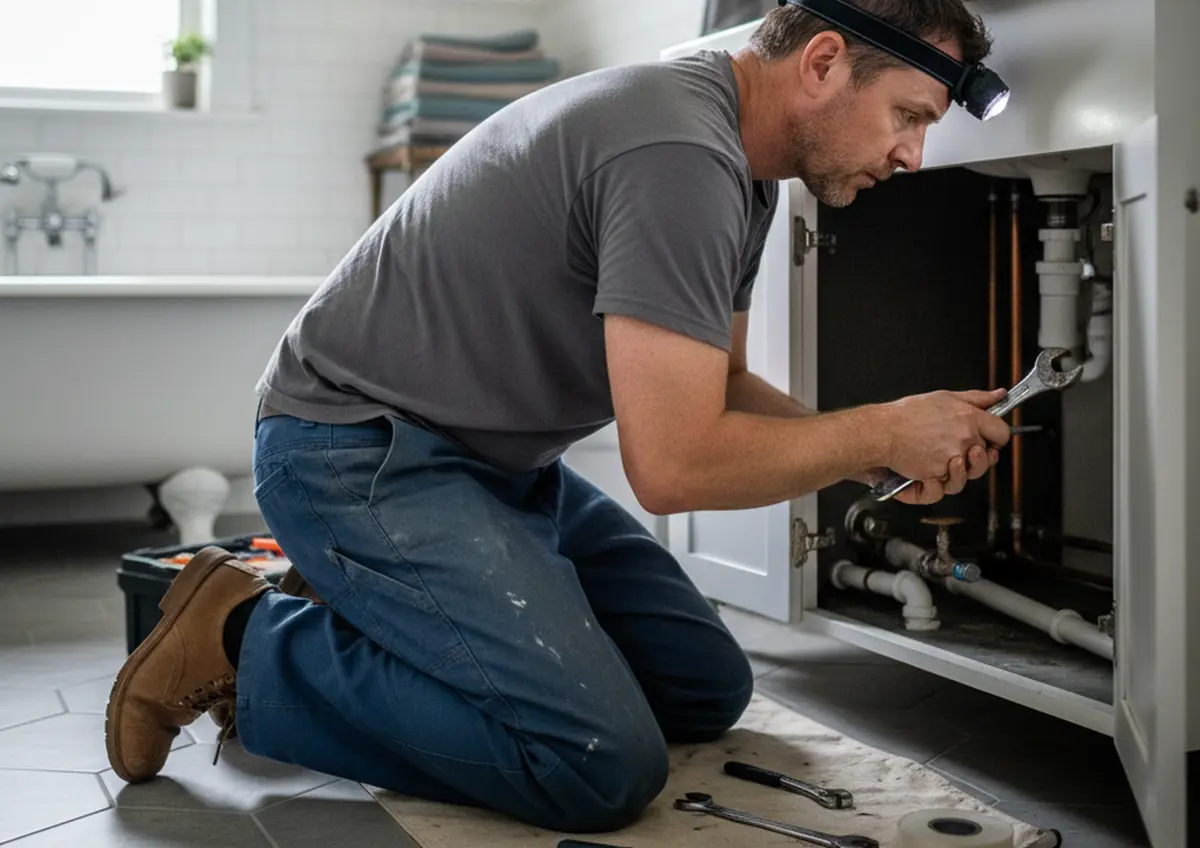 Réparer fuite tuyau PVC inaccessible sans tout casser